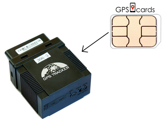 GPS cards for 2G OBDII GNSS Tracker - Engine On/OFF Alarm & Real time Monitoring