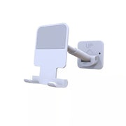 Wall Mounted Phone Holder; Mobile Phone Telescopic Bracket; Adhesive Bathroom Kitchen Desktop Portable Folding Mobile Phone Stand For IPhone/Android And Other Phones