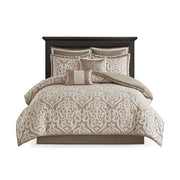 8 Piece Jacquard Comforter Set