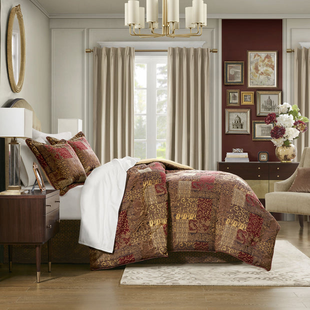 4 Piece Brown Comforter Set