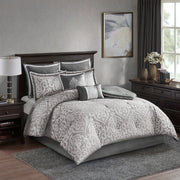 8 Piece Jacquard Comforter Set