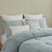 3 Piece Cotton Jacquard Comforter Set