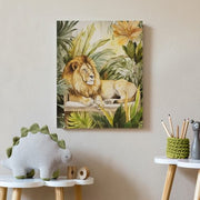 Jungle Lion Canvas Wall Art