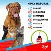 Cats and Dogs Liquid Herbal Medicine and Natural Broad Spectrum Treatment for Tapeworm Whipworm Roundworm and Hookworm Prevention Medication Supplement Drops for Kitten and Puppies