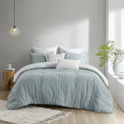 3 Piece Cotton Jacquard Comforter Set