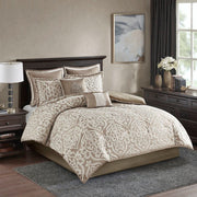 8 Piece Jacquard Comforter Set