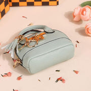 Mini Tote Bag Keychain Coin Purse Pu Leather Key Chain Small Change Purse for Women Keychain Pouch Mini Makeup Bag Cute Zipper Coin Purse Small Wallets