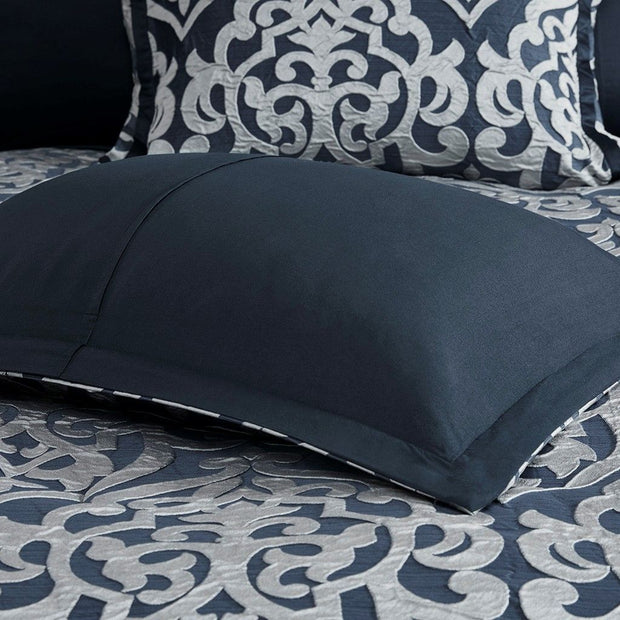 8 Piece Jacquard Comforter Set