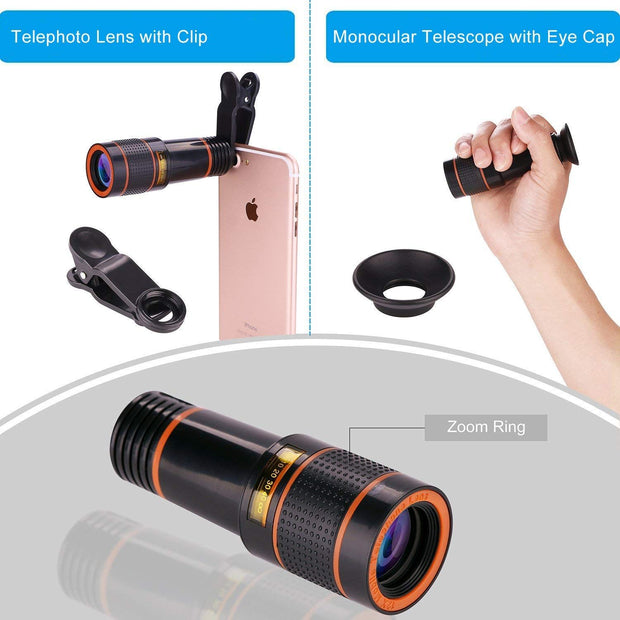 8x Long Focus Mobile Phone Lens 8x Mobile Phone Telescope Hd Camera Lens External Zoom Special Effect Lens