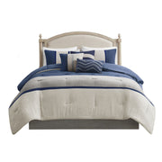 7 Piece Faux Suede Comforter Set