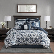 8 Piece Jacquard Comforter Set