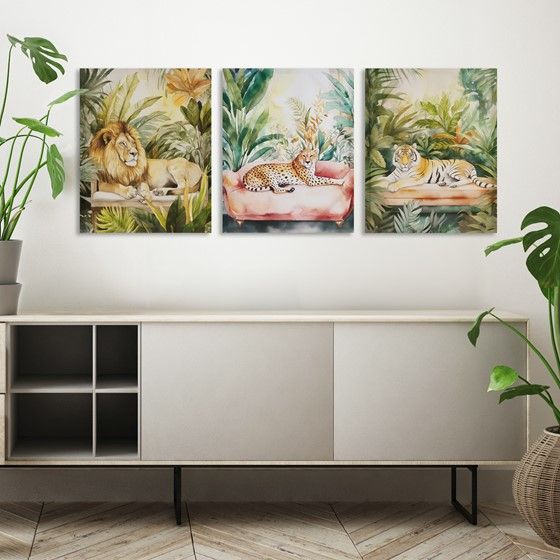 Jungle Cheetah Canvas Wall Art