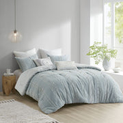 3 Piece Cotton Jacquard Comforter Set