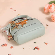 Mini Tote Bag Keychain Coin Purse Pu Leather Key Chain Small Change Purse for Women Keychain Pouch Mini Makeup Bag Cute Zipper Coin Purse Small Wallets