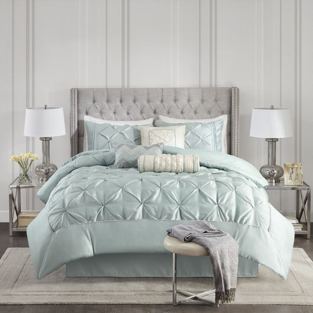 7 Piece Tufted Comforter Set