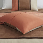 7 Piece Faux Suede Comforter Set