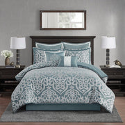 8 Piece Jacquard Comforter Set