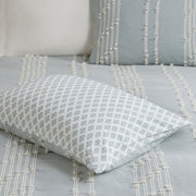 3 Piece Cotton Jacquard Comforter Set