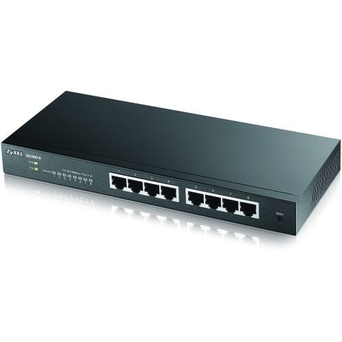 Zyxel Gs1900-8 Fanless 8 Port Gbe L2 Web Managed Desktop Switch - 8 Ports -