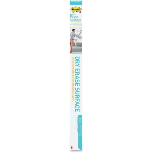Post-it&reg; Self-stick Dry-erase Film Surface - White Surface - 48" (4 Ft) - Gimbills.com