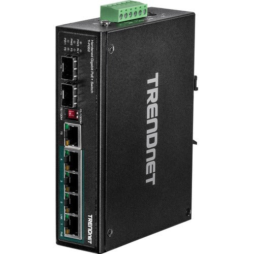 Trendnet 6-port Hardened Industrial Gigabit Poe+ Din-rail Switch, 4 X Gigabit