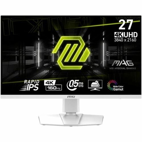 Msi 274urfw 27" Class 4k Uhd Gaming Led Monitor - 16:9 - White - 27" Viewable - Gimbills.com